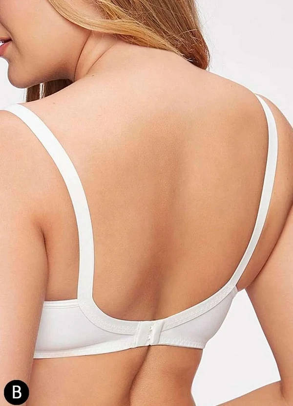 Triumph - Sutiã sem Aro e sem Bojo N Triumph Brigitte 24787 Taça B 220-Branco 2