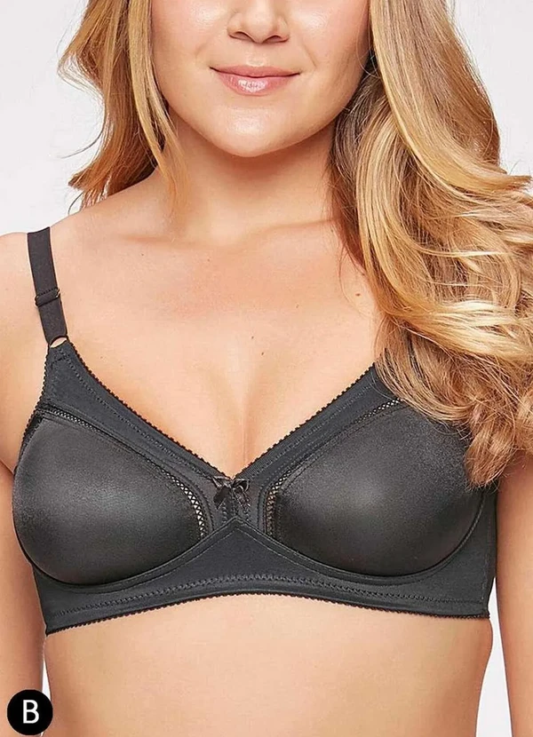 Triumph - Sutiã sem Aro e sem Bojo N Triumph Compliment 24353 Taça B 217-Preto 2