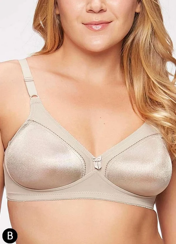 Triumph - Sutiã sem Aro e sem Bojo N Triumph Compliment 24353 Taça B 48-Mink