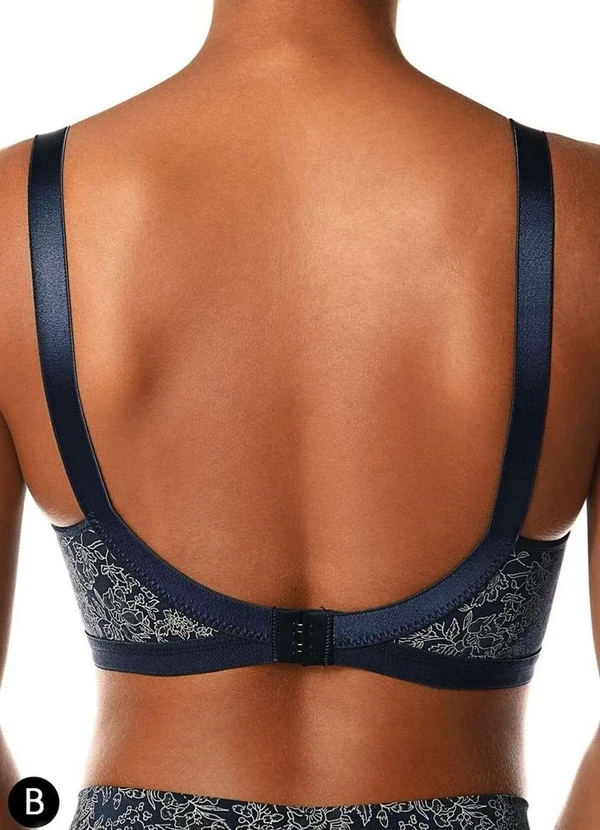 Demillus - Sutiã sem Aro e sem Bojo Olimpo Firantela Demillus 61742 Taça B 15-Marinho 2