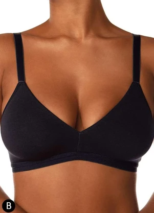 Sutiã sem Aro e sem Bojo Secret Cotton Demillus 61052 Taça B - DEMILLUS