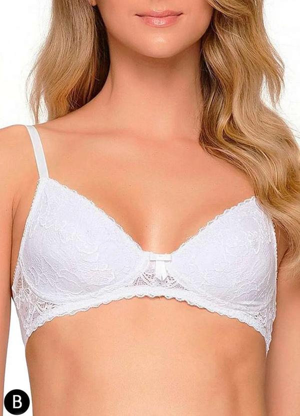 Valisere - Sutiã sem Aro e sem Bojo Valisere 24164 Taça B 09-Branco