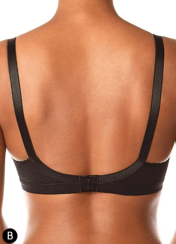 Demillus - Sutiã Sustentação Bibelô Demillus 61486/78486 Taça B 27-Preto 2