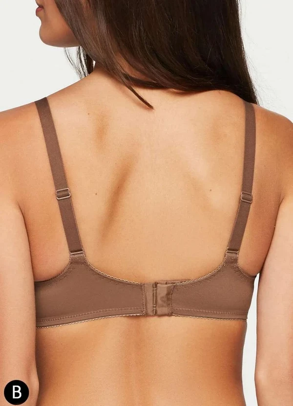 Triumph - Sutiã sem Aro e sem Bojo N Triumph Classic Soft 24340 Taça B 196-Mascavo 2