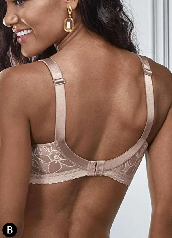 Demillus - Sutiã Sustentação Olimpo Anizete Demillus 61741 Taça B 55-Bege-Rosado 2