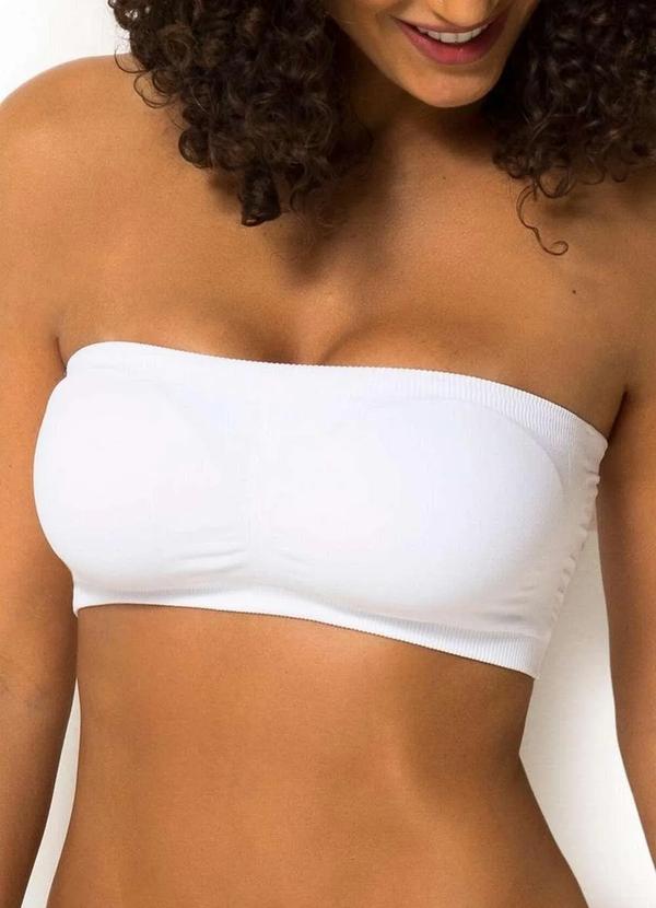 Trifil - Top Faixa sem Aro com Bojo Removível Trifil 3886 001-Branco