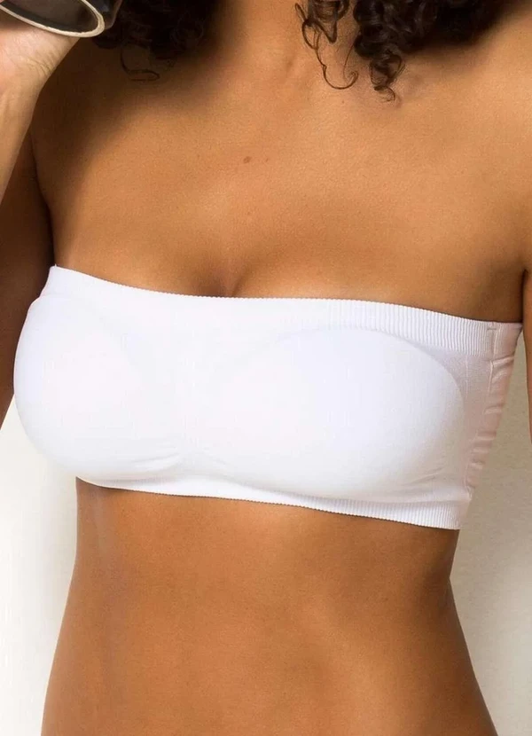 Trifil - Top Faixa sem Aro com Bojo Removível Trifil 3886 001-Branco 2