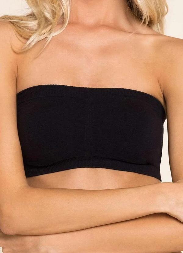 Trifil - Top Faixa sem Aro com Bojo Removível Trifil 3886 008-Preto