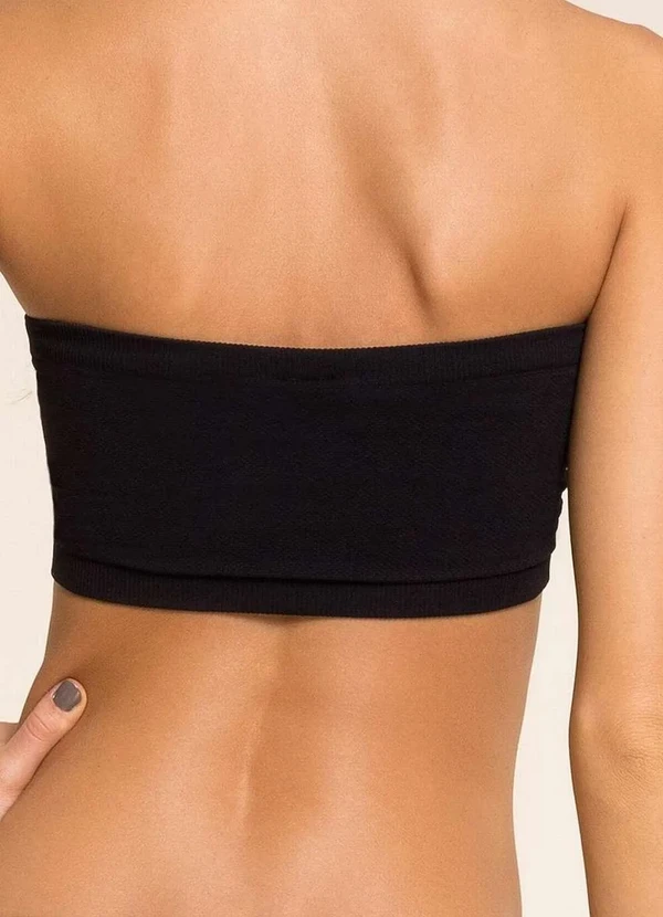 Trifil - Top Faixa sem Aro com Bojo Removível Trifil 3886 008-Preto 2