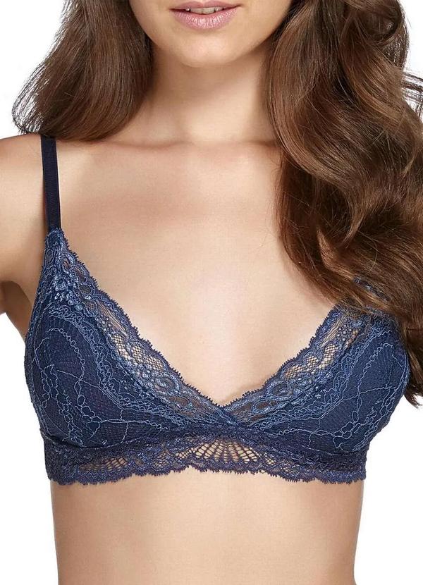 Valisere - Top Rendado sem Aro e sem Bojo Valisere 24144 639-Maritimo