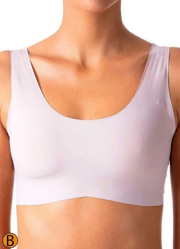 Liz - Top sem Aro com Bojo Liz 51356 Taça B 365-Blush