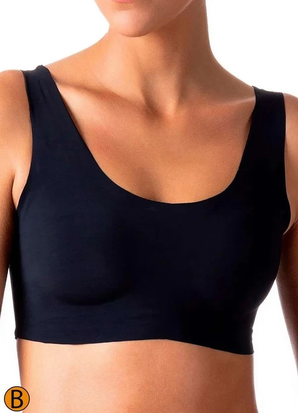 Liz - Top sem Aro com Bojo Liz 51356 Taça B 71-Preto