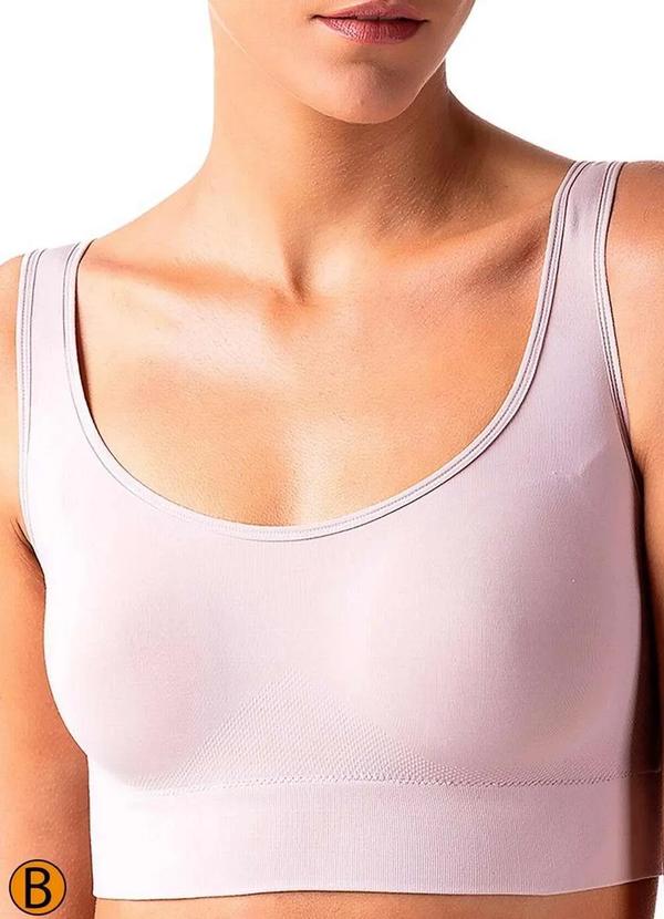 Liz - Top sem Aro com Bojo Liz 51930 Taça B 365-Blush