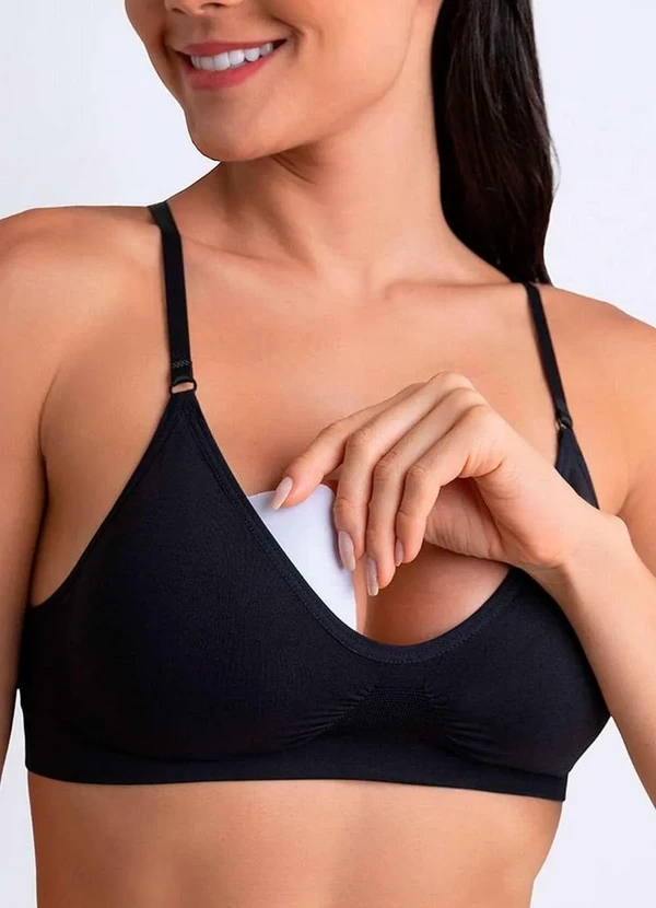 Lupo - Top sem Aro com Bojo Removível Loba 41901-001 9990-Preto