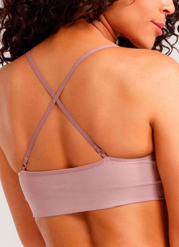 She - Top sem Aro com Bojo Removível She 752.02 Ro03-Rosa-Queimado 2