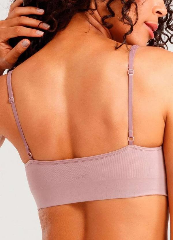 She - Top sem Aro com Bojo Removível She 752.02 Ro03-Rosa-Queimado 3