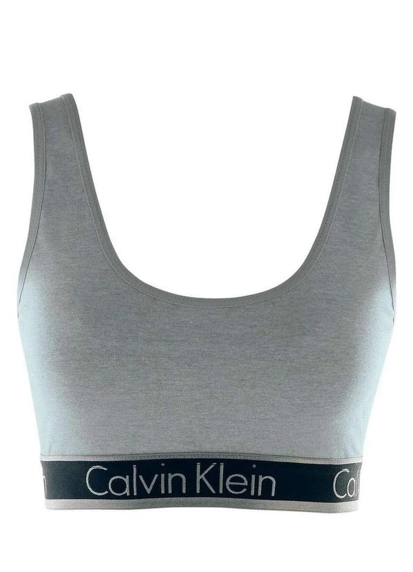 Calvin Klein - Top sem Aro e sem Bojo Calvin Klein C50.01 Cz05-Cinza-Mescla