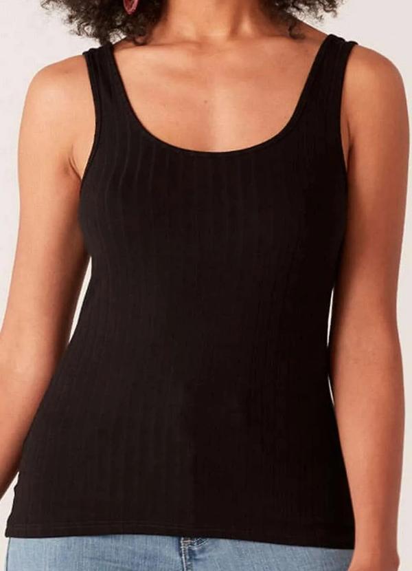 Malwee - Blusa Feminina Regata Malwee 1000089661 00004-Preto