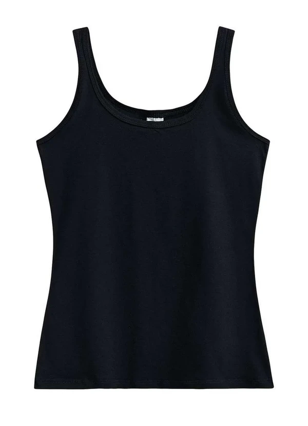 Malwee - Camiseta Feminina Regata Malwee 1000004494 00004-Preto 3