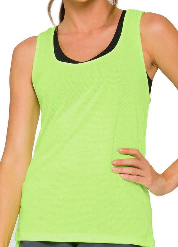 Selene - Camiseta Feminina Regata Selene 20850-001 980-Amarelo-Flúor