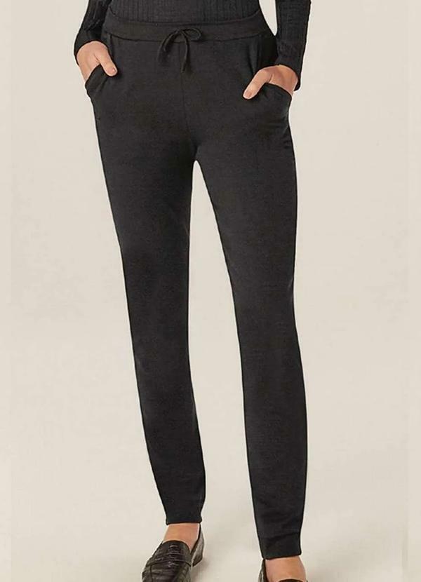 Malwee - Calça Feminina Moletom Preto 00004-Preto