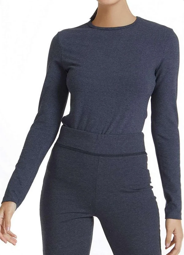 Hering - Blusa Feminina Hering 02qy Md3-Cinza-Chumbo-