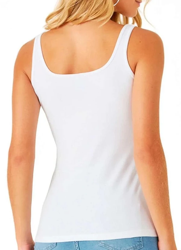 Malwee - Blusa Feminina Regata Malwee 1000004492 00001-Branca 2