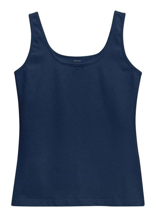 Malwee - Blusa Feminina Regata Malwee 1000004492 02023-Azul-Marinho 3