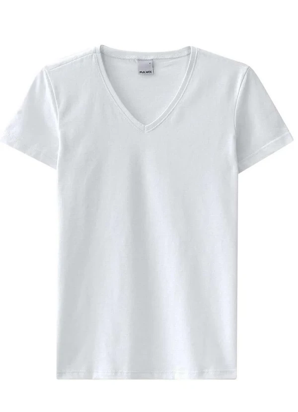 Malwee - Camiseta Feminina Branca 00001-Branca