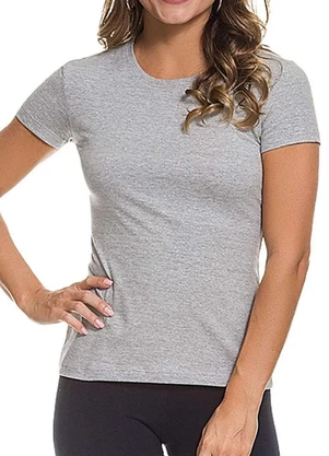Malwee - Camiseta Feminina Cinza - MALWEE