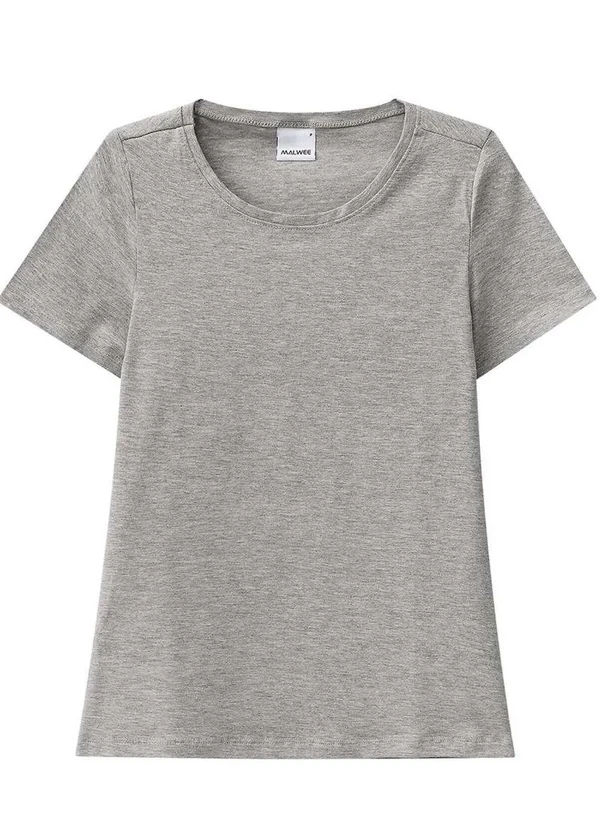 Malwee - Camiseta Feminina Cinza 50000-Mescla 4