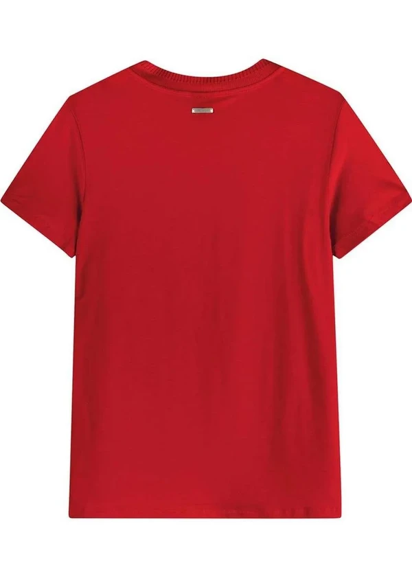 Malwee - Camiseta Feminina Enfim 1000058544 02226-Vermelho 2