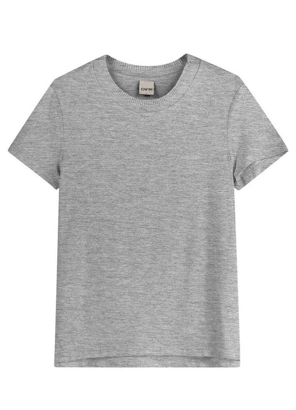 Malwee - Camiseta Feminina Enfim 1000058544 50000-Cinza-Mescla