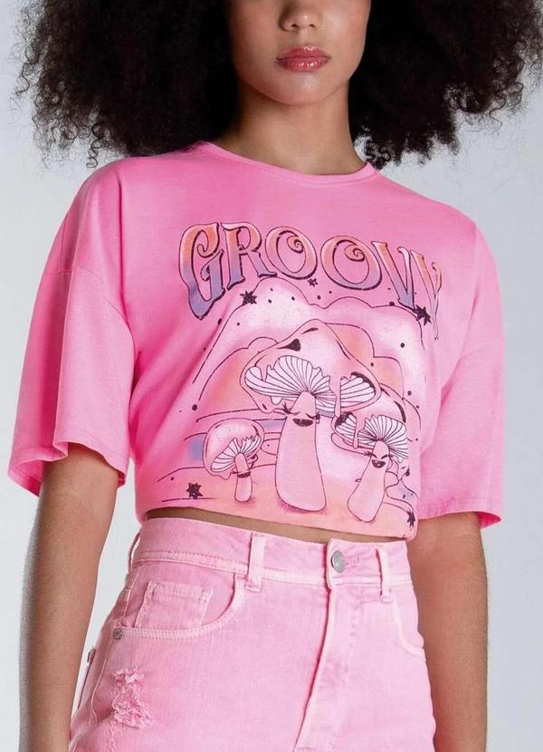 Malwee - Camiseta Feminina Enfim 1000100493 00377-Rosa