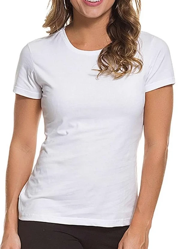 Malwee - Camiseta Feminina Malwee 1000004499 00001-Branca