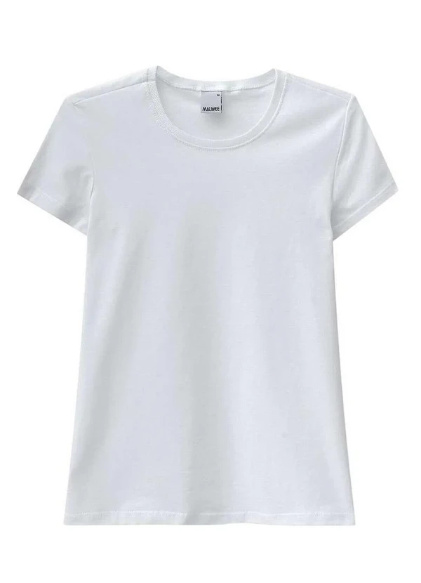 Malwee - Camiseta Feminina Malwee 1000004499 00001-Branca 3
