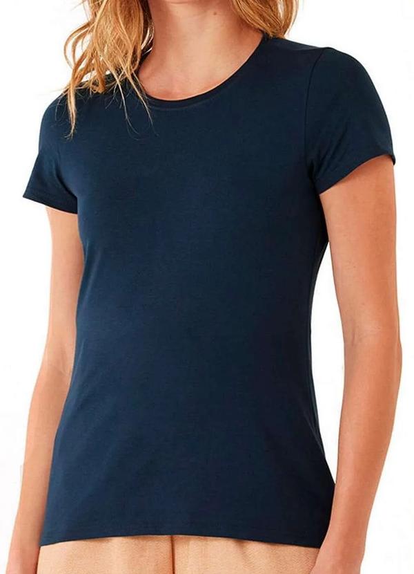 Malwee - Camiseta Feminina Malwee 1000004499 02023-Marinho