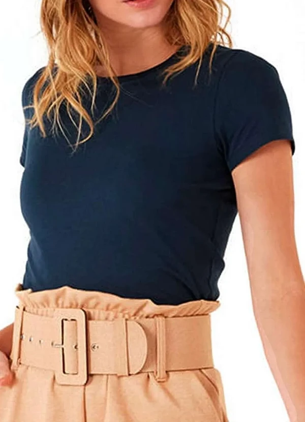 Malwee - Camiseta Feminina Malwee 1000004499 02023-Marinho 3