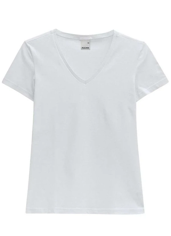 Malwee - Camiseta Feminina Malwee 1000004502 00001-Branca 3