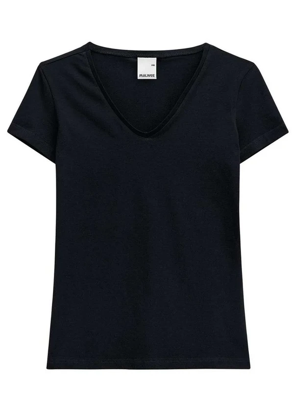 Malwee - Camiseta Feminina Malwee 1000004502 00004-Preta 3