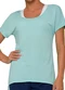 Selene - Camiseta Feminina Selene 20860-002 500-Branco - variação: 623-Azul-Soft