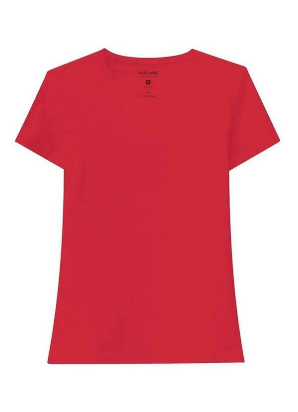Malwee - Camiseta Feminina Vermelho 02226-Vermelho