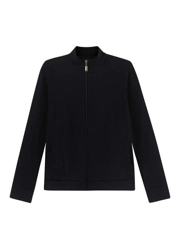 Malwee - Jaqueta Feminina Moletom Enfim 1000086179 00004-Preto