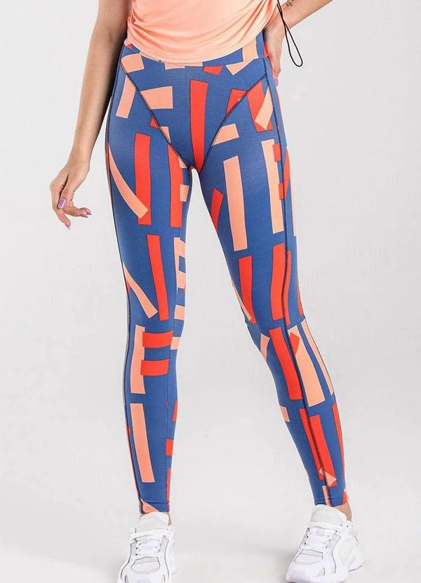 Enfim - Legging Feminina Enfim 1000099387 C413a-Azul-Laranja