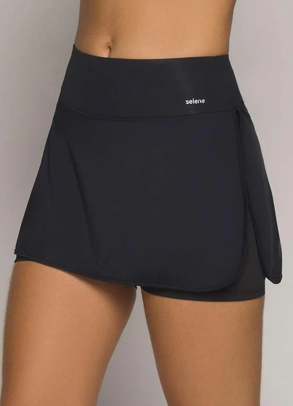 Selene - Shorts Saia Selene 20825-001 551-Preto