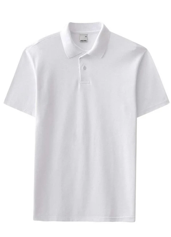 Malwee - Camiseta Polo Masculina Branco 00001-Branca 2