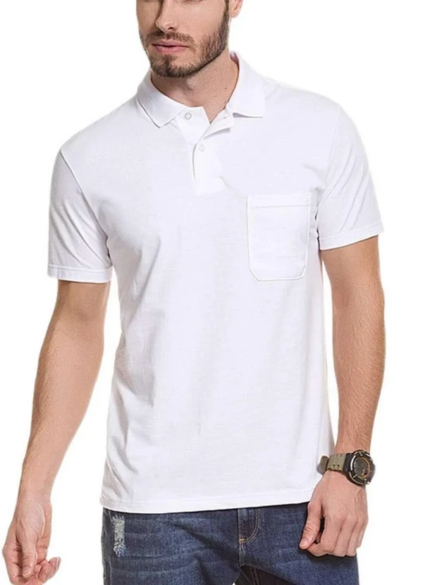 Malwee - Camiseta Polo Masculina Branco 00001-Branco 2