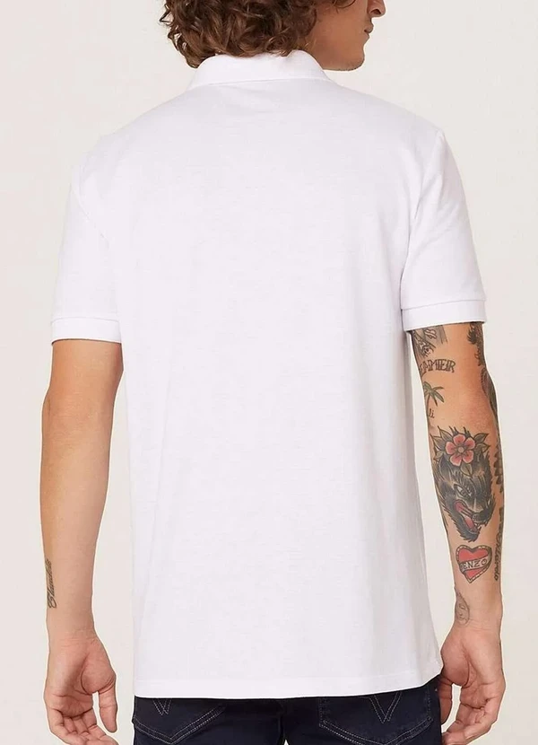 Hering - Camiseta Polo Masculina  Hering N3a7 N0a-Branco 2