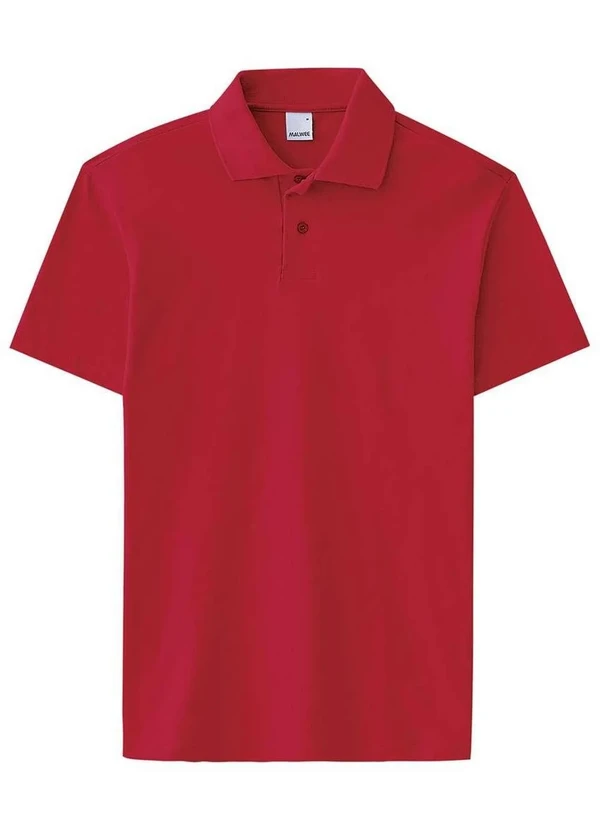 Malwee - Camiseta Polo Masculina Malwee 4425 02226-Vermelho