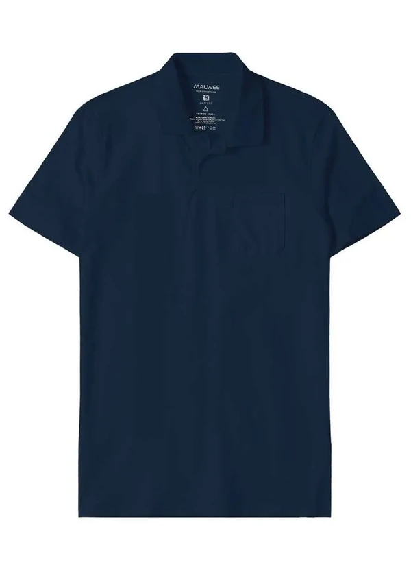 Malwee - Camiseta Polo Masculina Malwee 4429 02023-Azul-Marinho 3